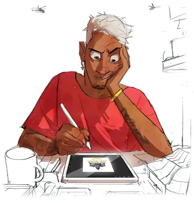 Author reading
